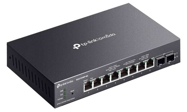 TP-Link Omada SG2210XMP-M2 - 8 Portos 2.5G L2/L2+ Hálózati Kapcsoló - PoE