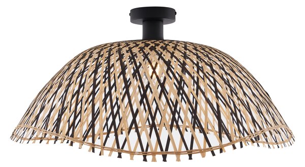 Art Deco mennyezeti lámpa fekete bambusz 60 cm - Alka