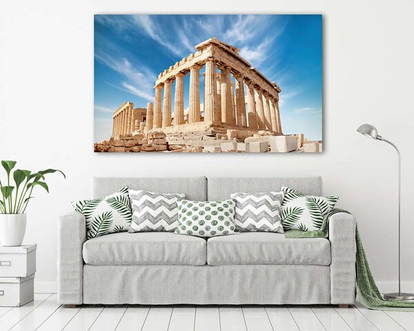 Athéni Akropolisz , Parthenon kék ég előtt (vászonkép)