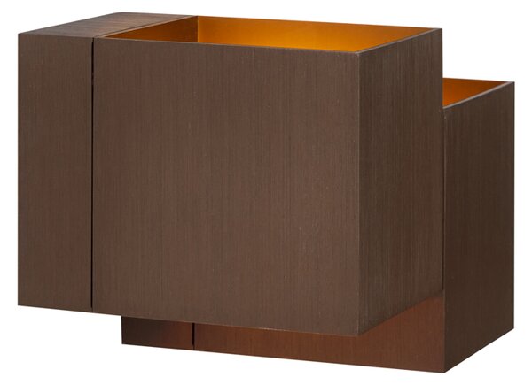 Modern fali lámpa sötét bronz 2-lámpás - Transfer Double