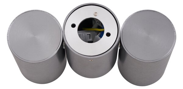 Design beépíthető spotlámpa, antracit GU10 50 mm, 2 db dönthető - Michael