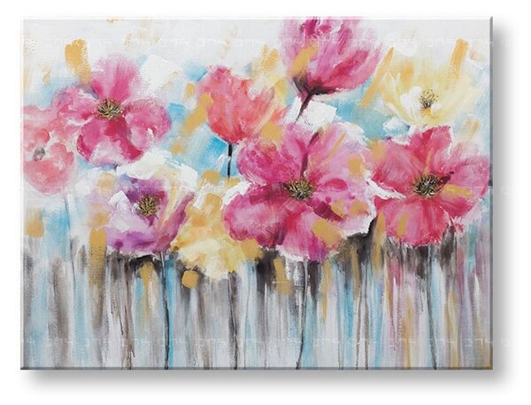 Festett falikép FLOWERS 1 rész YOBCWFFL041 - 120x90 cm - 120x90 cm