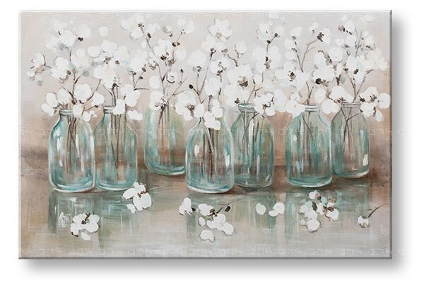 Festett falikép FLOWERS 1 rész YOBCWFFL085 - 120x80 cm