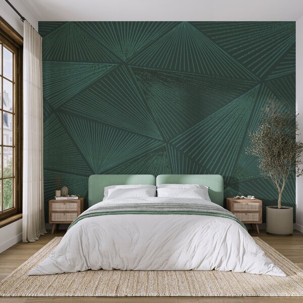 Fotótapéta Zöld mozaik geometrikus mintákkal, Modern fotótapéta, Modern fotótapéta, u96289 - Muralas.hu