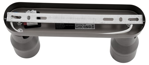 Kerek mennyezeti spotlámpa, antracit GU10 50 mm 2-lámpás - Stanley