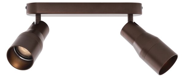 Kerek mennyezeti spotlámpa sötét bronz GU10 50 mm 2-fényes - Stanley