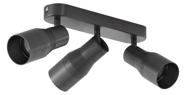 Kerek mennyezeti spotlámpa, antracit GU10 50 mm 3-fényes - Stanley