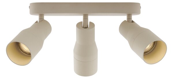 Stanley kerek mennyezeti spotlámpa bézs GU10 50 mm 3-fényes