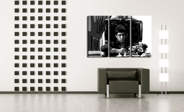 Kézzel festett POP Art festmény AL PACINO 3 darab al18