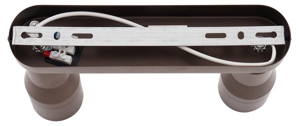 Kerek mennyezeti spotlámpa sötét bronz GU10 50 mm 2-fényes - Stanley