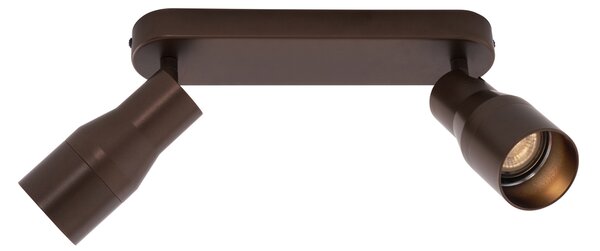 Kerek mennyezeti spotlámpa sötét bronz GU10 50 mm 2-fényes - Stanley
