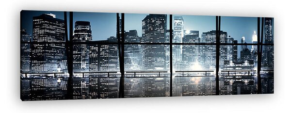 New York felhőkarcolói - Panoráma kép (vászonkép)