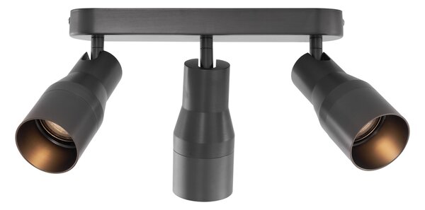 Kerek mennyezeti spotlámpa, antracit GU10 50 mm 3-fényes - Stanley