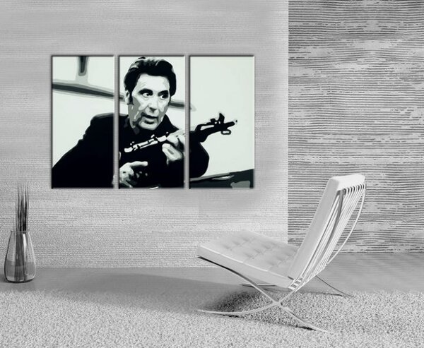 Kézzel festett POP Art festmény AL PACINO 3 darab al4