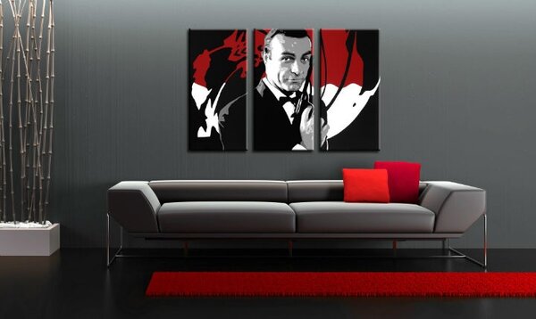 Kézzel festett POP Art festmény James Bond 3 rész bond2