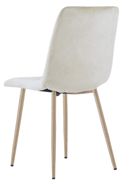 Bézs bársony szék LAVA CAMEL BEIGE