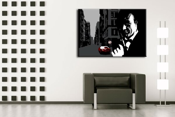 Kézzel festett POP Art festmény James Bond 1 rész bond3