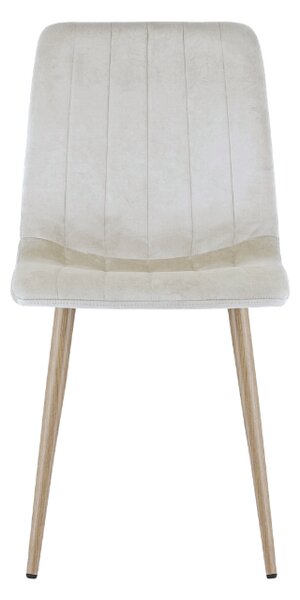 Bézs bársony szék LAVA CAMEL BEIGE