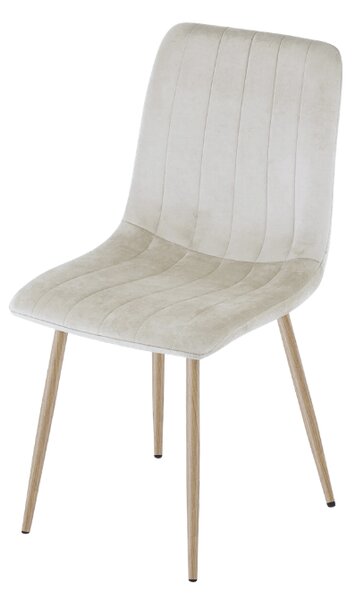 Bézs bársony szék LAVA CAMEL BEIGE