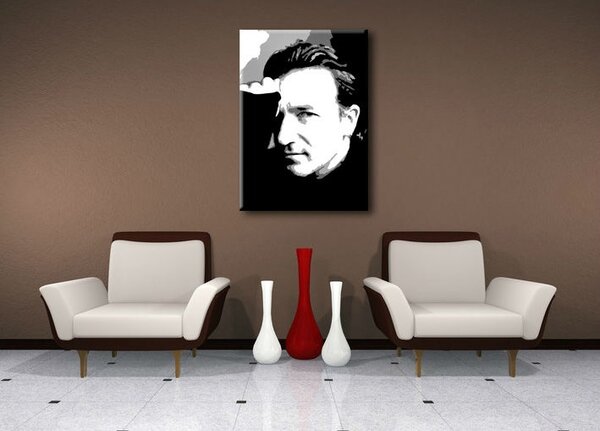 Kézzel festett POP Art festmény Bono-U2 1 darab bono