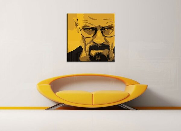 Kézzel festett POP Art festmény Breaking Bad 4 darab brb