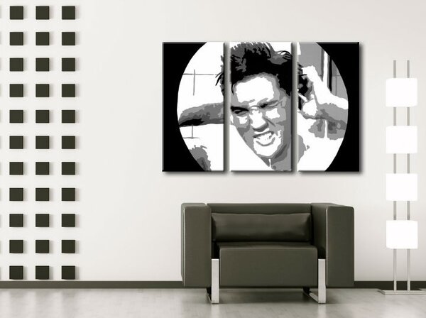 Kézzel festett POP Art festmény ELVIS 3 darab el2