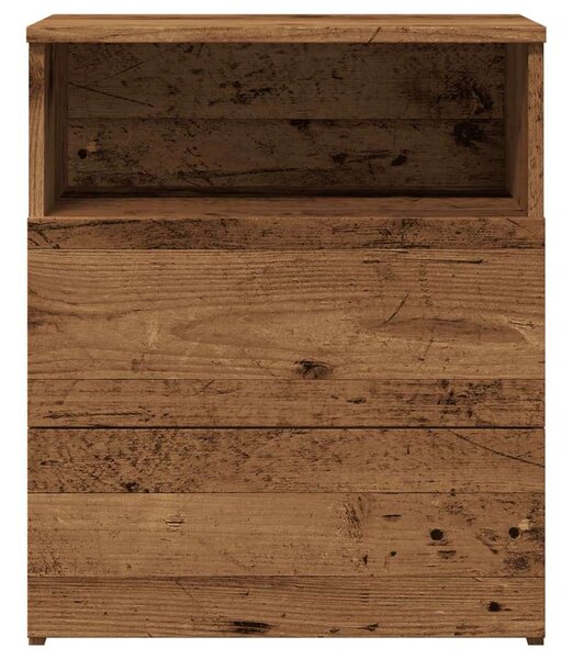 Vidaxl Antik Fa Éjjeliszekrény - 2 db - 50x32x60 cm