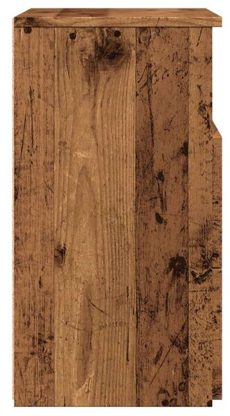 Vidaxl Antik Fa Éjjeliszekrény - 2 db - 50x32x60 cm