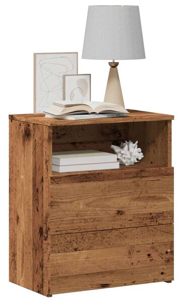 Vidaxl Antik Fa Éjjeliszekrény - 2 db - 50x32x60 cm