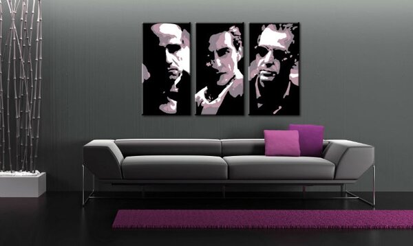 Kézzel festett POP Art festmény GODFATHER 3 darab god3