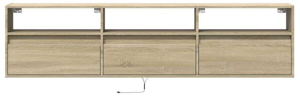 VidaXL Falra Szerelhető TV Szekrény - Sonoma Tölgy - 180cm