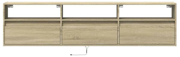 VidaXL Falra Szerelhető TV Szekrény - Sonoma Tölgy - 180cm