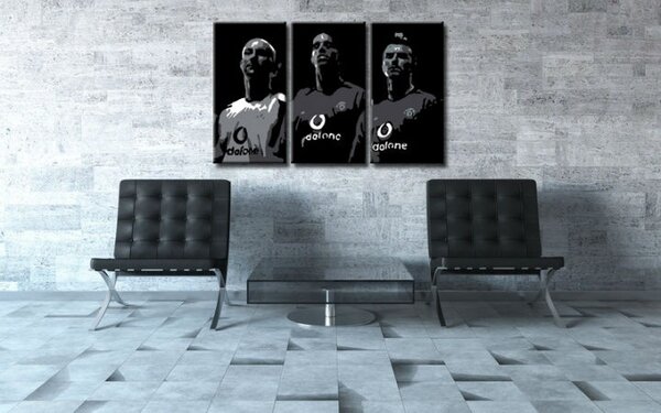 Kézzel festett vászonképek POP Art Manchester United 3 részes manu