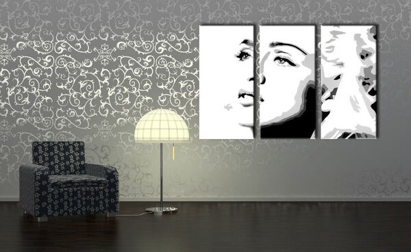 Kézzel festett POP Art Madonna 3 darab festmény ma4
