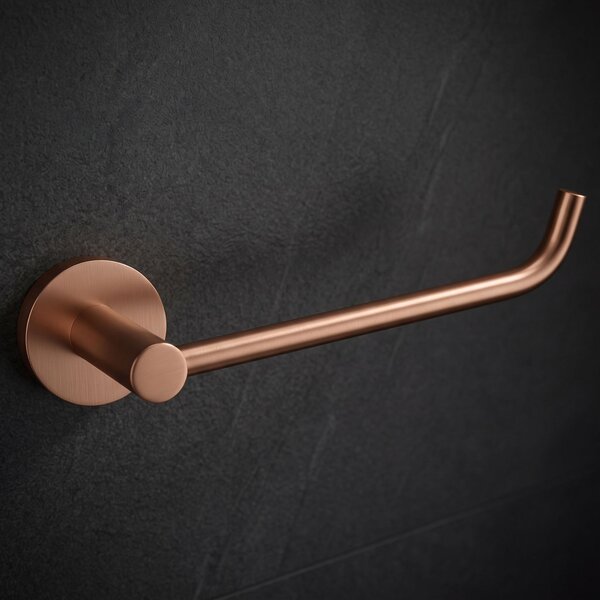 Falra szerelhető wc papír tartó 5609 Leo Brush Copper
