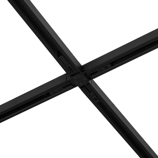 Modern sínrendszer 6 spotlámpával és 4 függőlámpa fekete 1 fázisú - Slimline Uzzy Keno