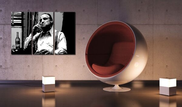 Kézzel festett POP Art festmény Marlon Brando 3 részek mb2
