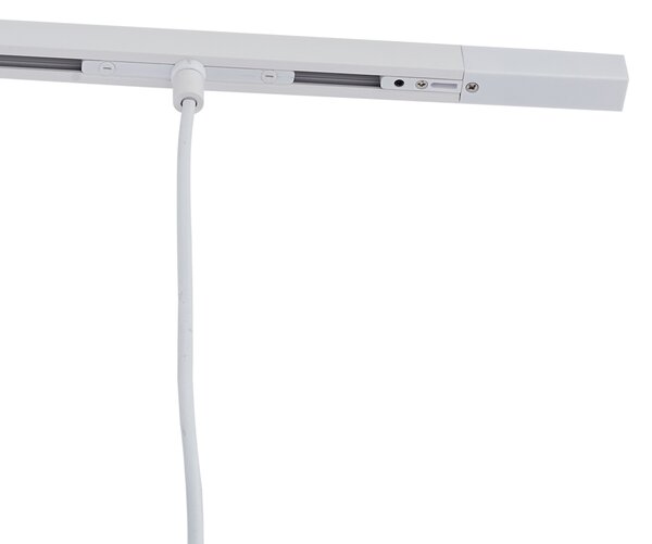 Modern sínrendszer 3 fehér függőlámpa foglalattal, 1 fázisú - Slimline Keno