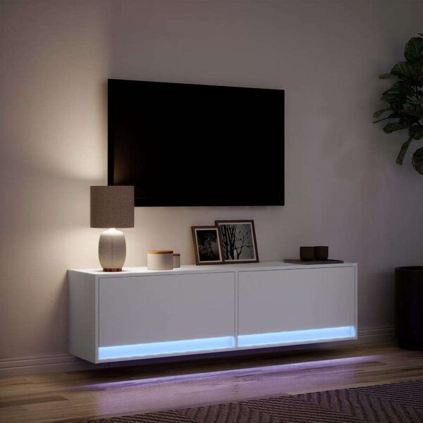 VidaXL Falra Szerelhető TV Szekrény - Fehér - 140cm