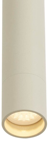 Modern sínrendszer 6 spotlámpával és 4 függőlámpa beépítéssel bézs és fekete színben, 1 fázisú - Slimline Uzzy Keno