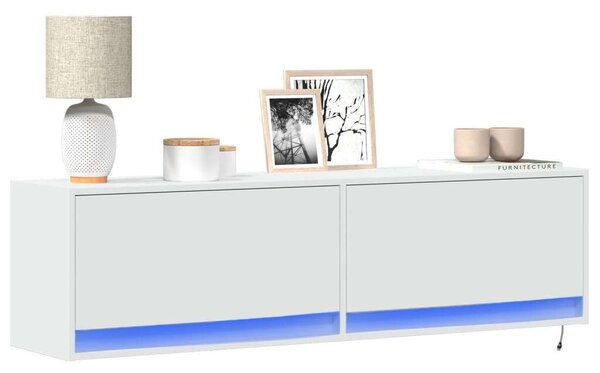 VidaXL Falra Szerelhető TV Szekrény - Fehér - 140cm