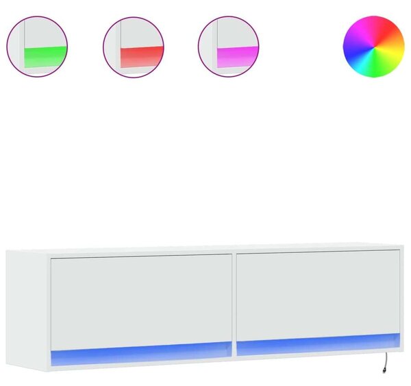 VidaXL Falra Szerelhető TV Szekrény - Fehér - 140cm