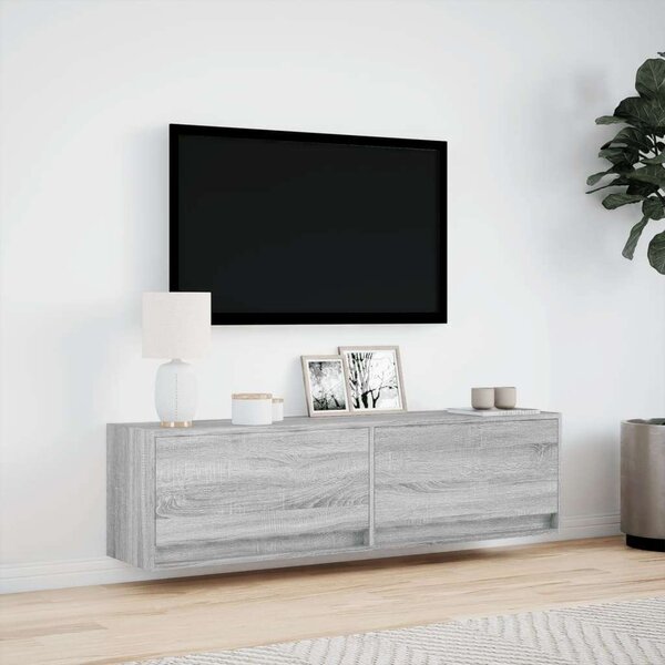 VidaXL Falra Szerelhető TV Szekrény - Sonoma Szürke - 140cm