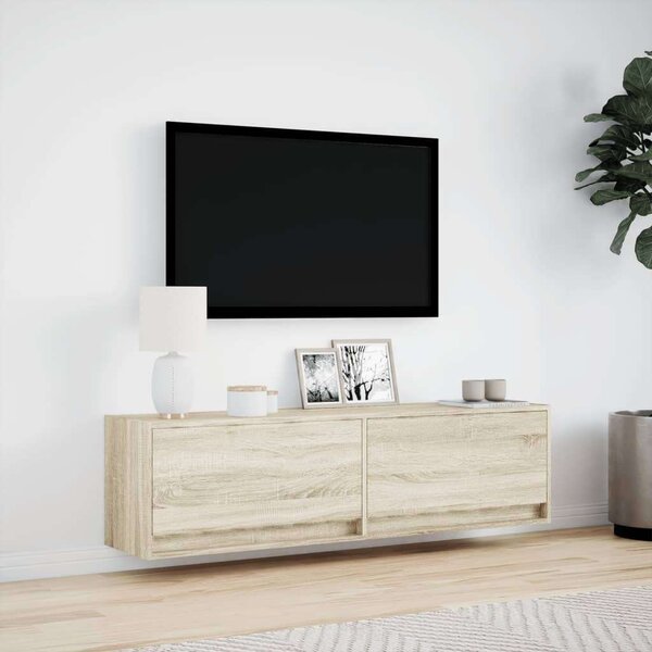 VidaXL Fali TV Szekrény - Sonoma Tölgy - 140cm