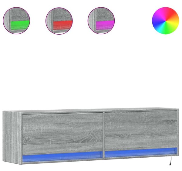 VidaXL Falra Szerelhető TV Szekrény - Sonoma Szürke - 140cm