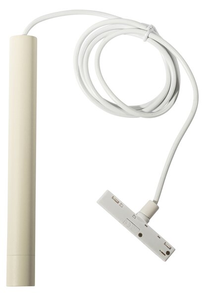 Modern fehér és bézs függőlámpa 1 fázisú sínrendszerhez - Slimline Keno
