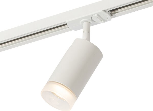 Modern reflektor fehér gyűrűvel 1 fázisú sínrendszerhez GU10 50mm - Iconic Jeana