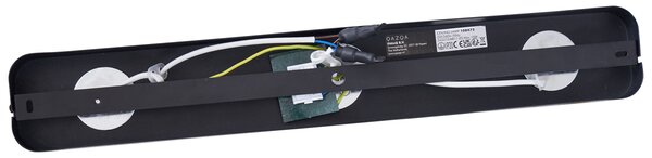 Lekerekített fekete GU10 35 mm-es mennyezeti spotlámpa 3-lámpás állítható - Kate