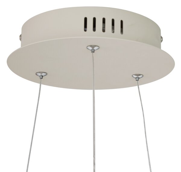 Design függőlámpa bézs 60cm LED-del, 3 lépésben dimmelhető - Girello