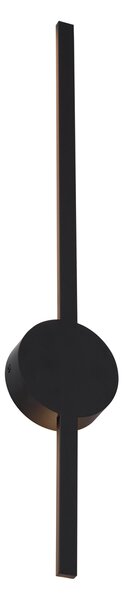 Modern fekete fali lámpa 60 cm LED-del - Clockwise